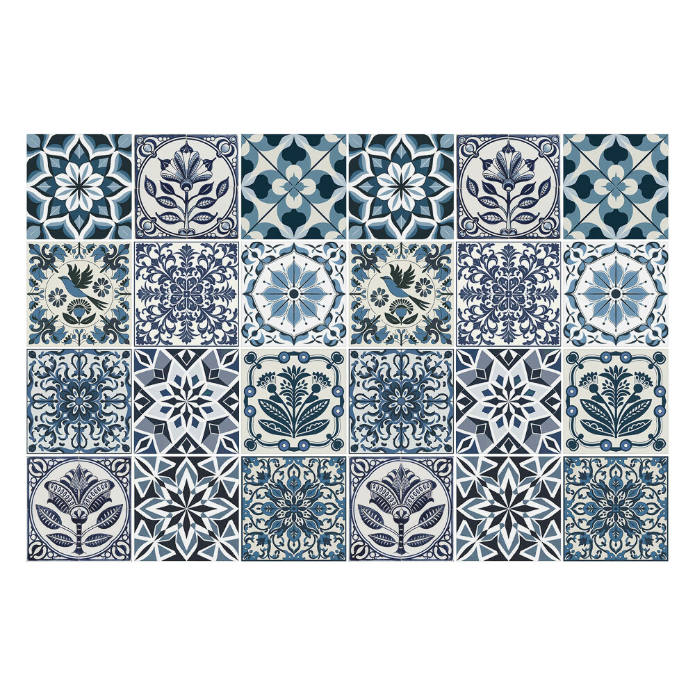 Csempe dekor matrica Természetes motívumok a csempékben