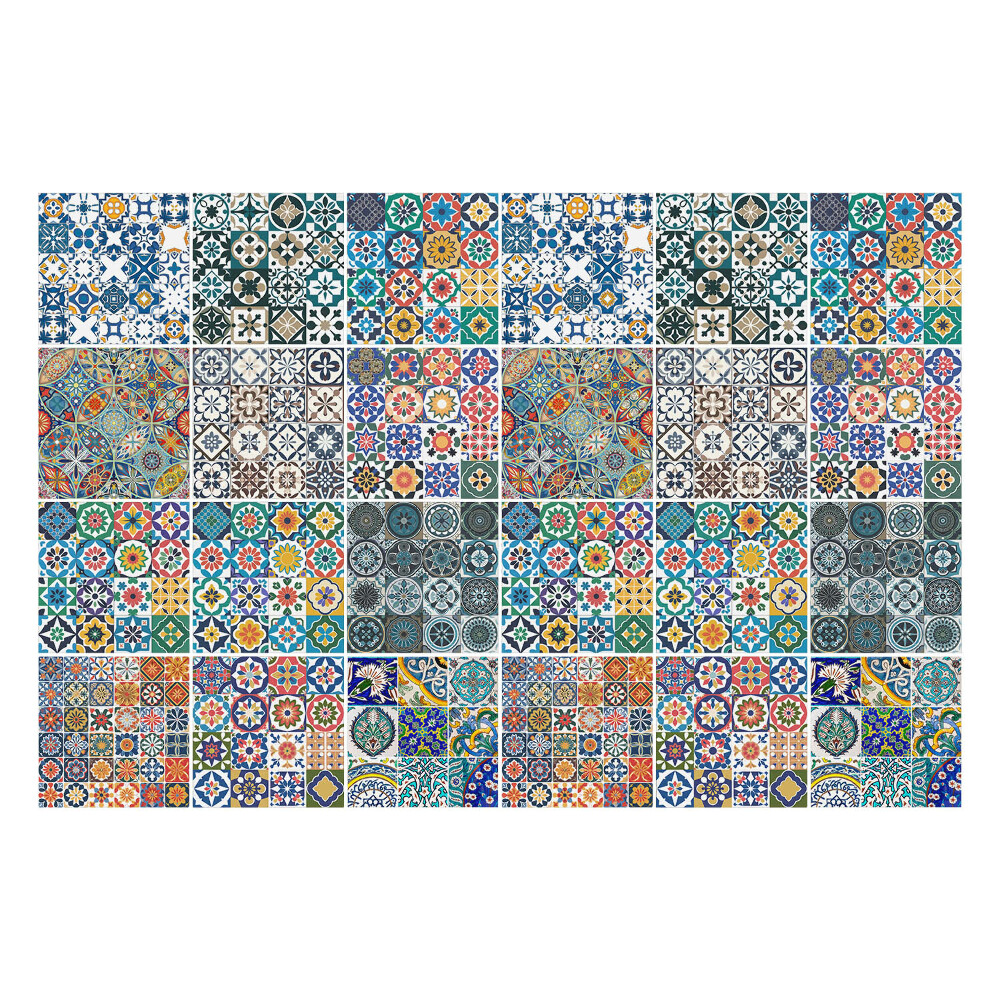 Csempe dekor matrica Különböző dekoratív csempék