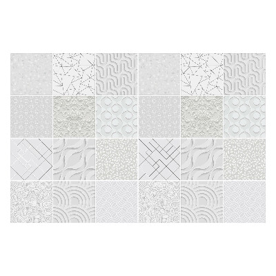 Konyha csempe matrica 3D formák és hullámok