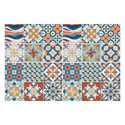 Csempe dekor matrica Színes keleti motívumok