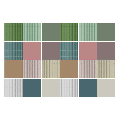 Konyha csempe matrica Geometriai színblokkok