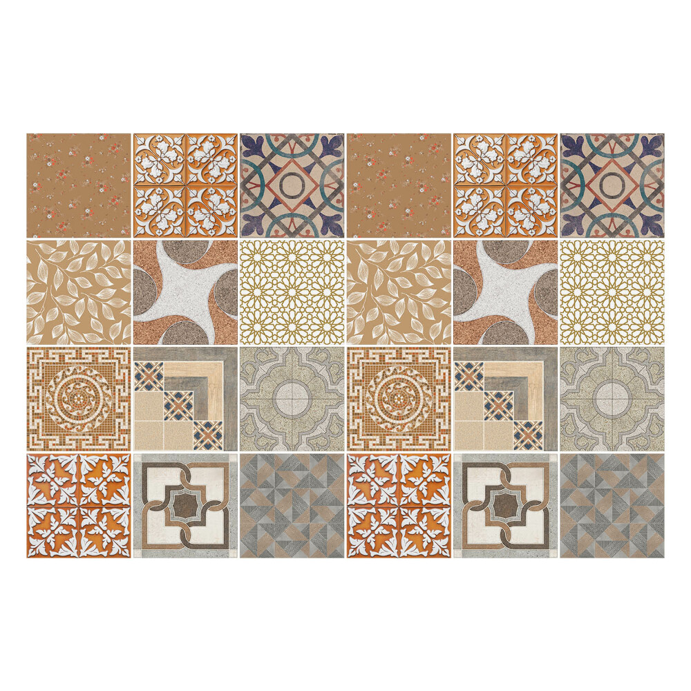 Csempe dekor matrica Különböző régi csempék