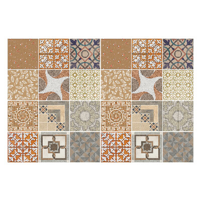 Csempe dekor matrica Különböző régi csempék