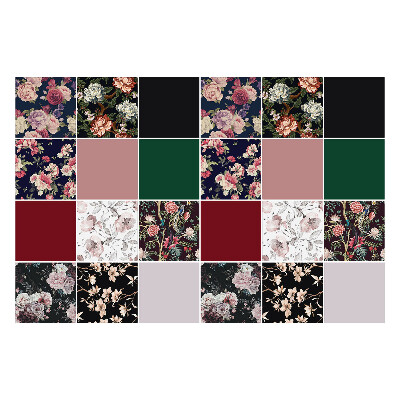 Csempe dekor matrica Virágkompozíciók