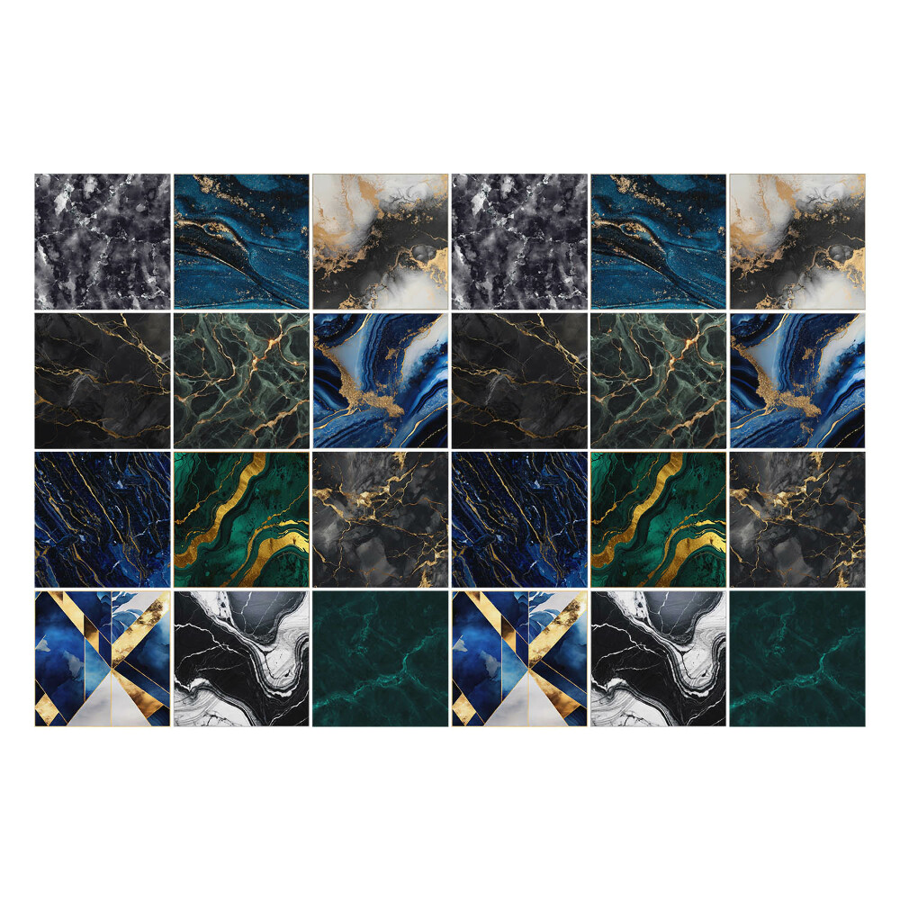 Konyha csempe matrica Elegáns márványmozaik