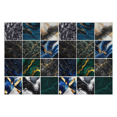 Konyha csempe matrica Elegáns márványmozaik