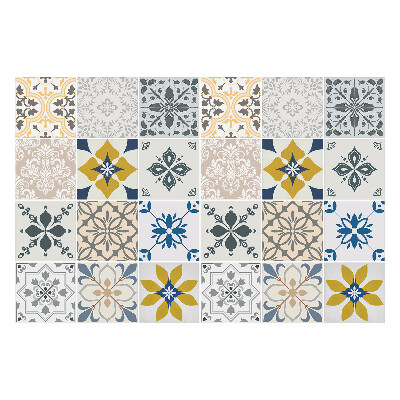 Csempe dekor matrica Virágmotívumok a kompozícióban