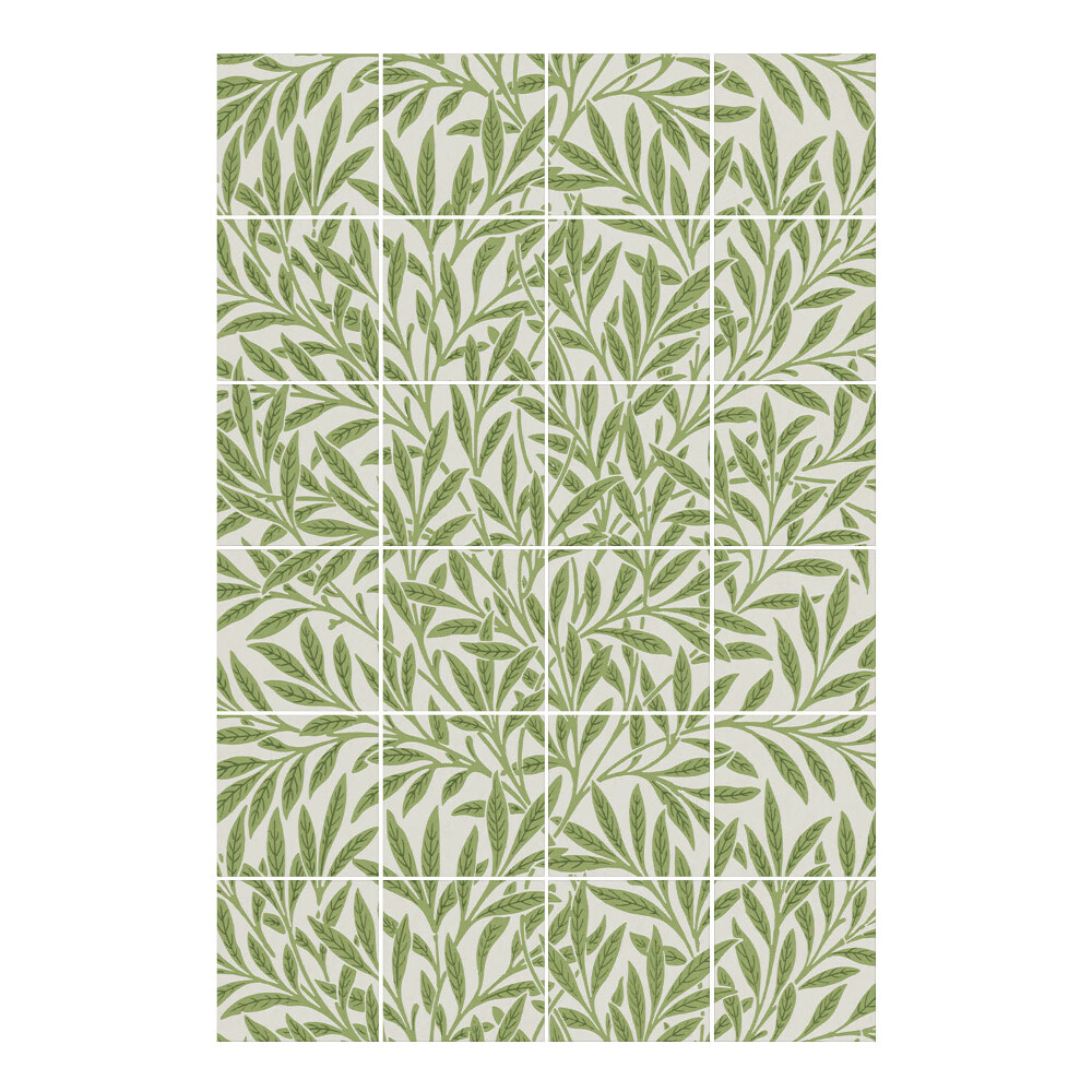 Csempematrica William Morris Fűzfalevelek