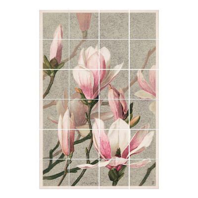 Csempe dekor matrica Virágzó magnólia