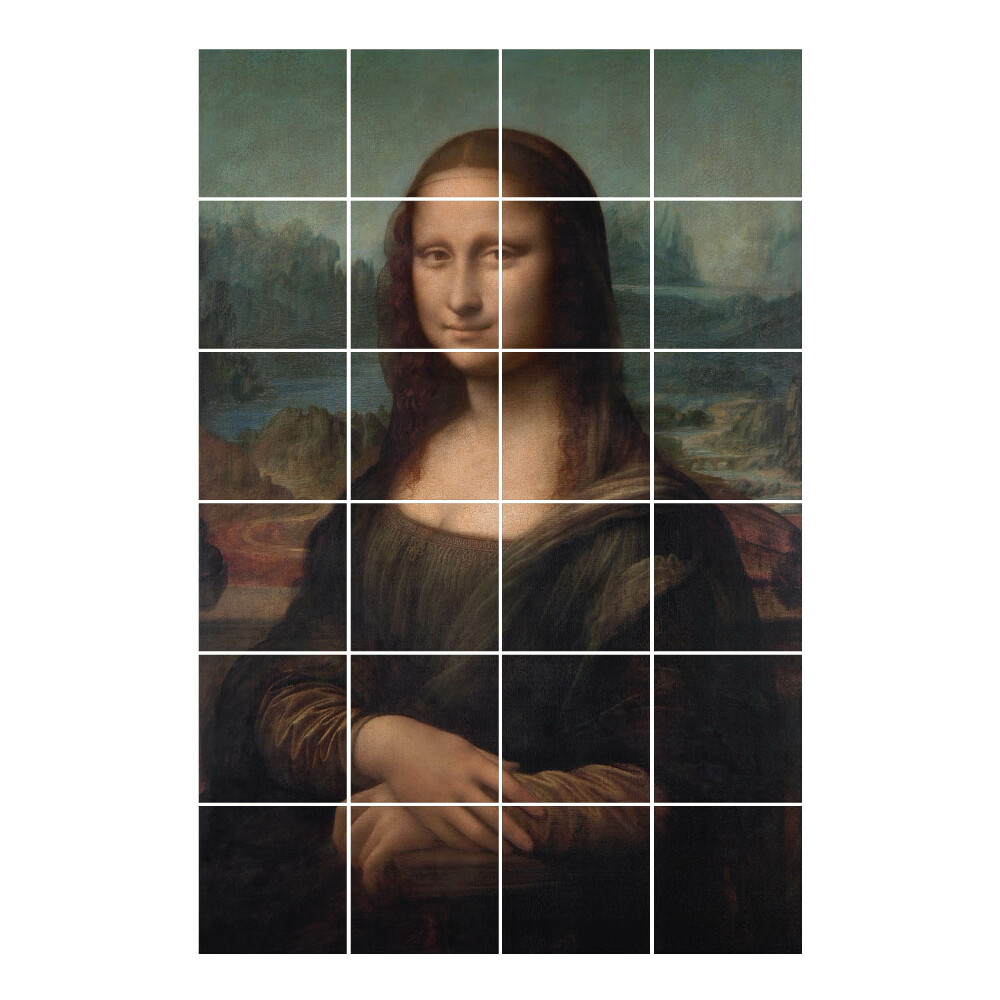 Csempe dekor matrica Mona Lisa, Leonardo da Vinci