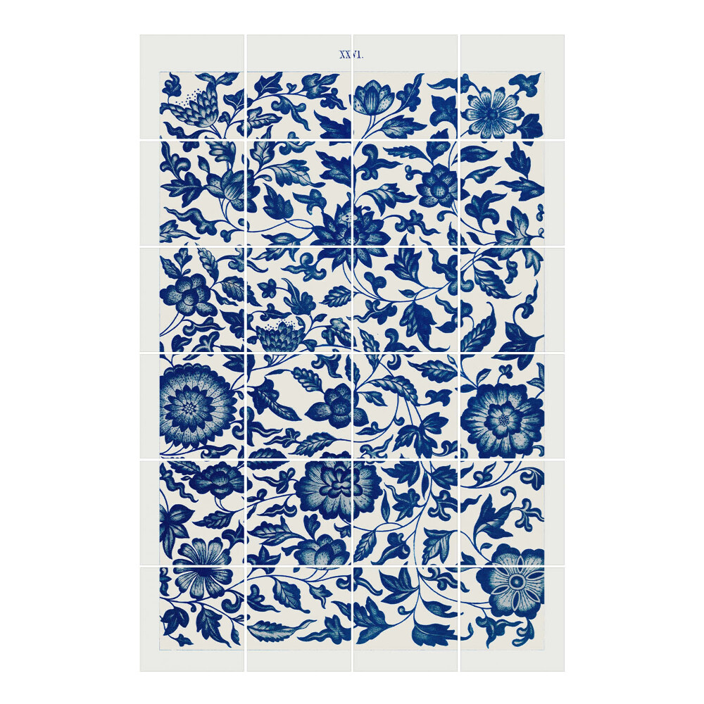 Csempe dekor matrica Virágdísz a háttérben