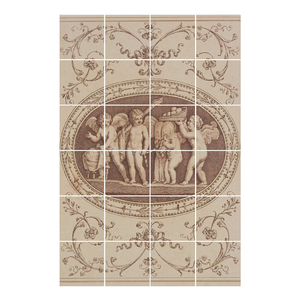 Vízálló csempe matrica Angyalok ajándékokkal