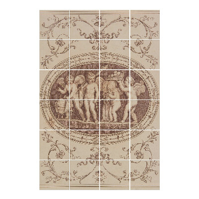 Vízálló csempe matrica Angyalok ajándékokkal