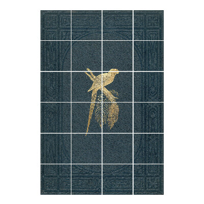 Vízálló csempe matrica Egy papagáj egy ágon