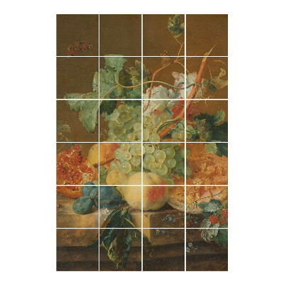 Csempematrica Csendélet gyümölcsökkel