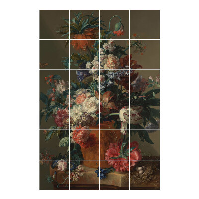 Csempematrica Virágkötészet vázában