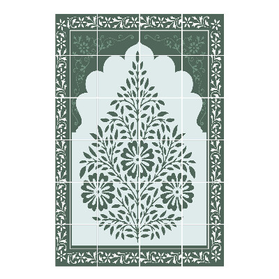 Vízálló csempe matrica Virágos növényi motívum