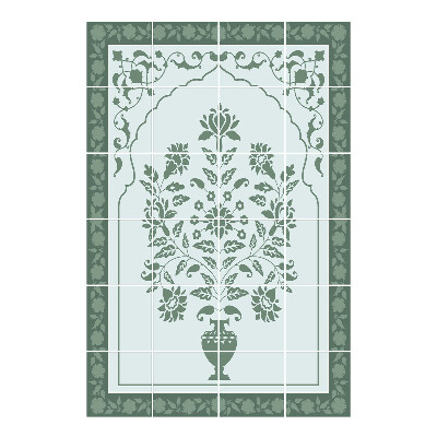 Csempe dekor matrica Virágmotívum vázában