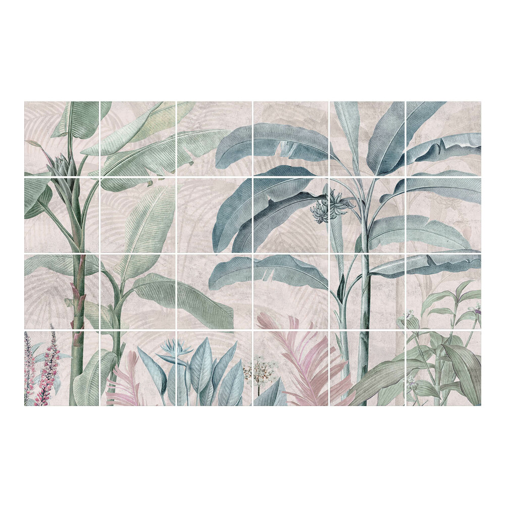 Csempefólia Trópusi növényzet