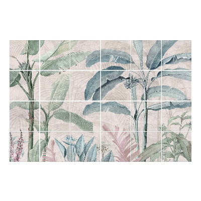 Csempefólia Trópusi növényzet