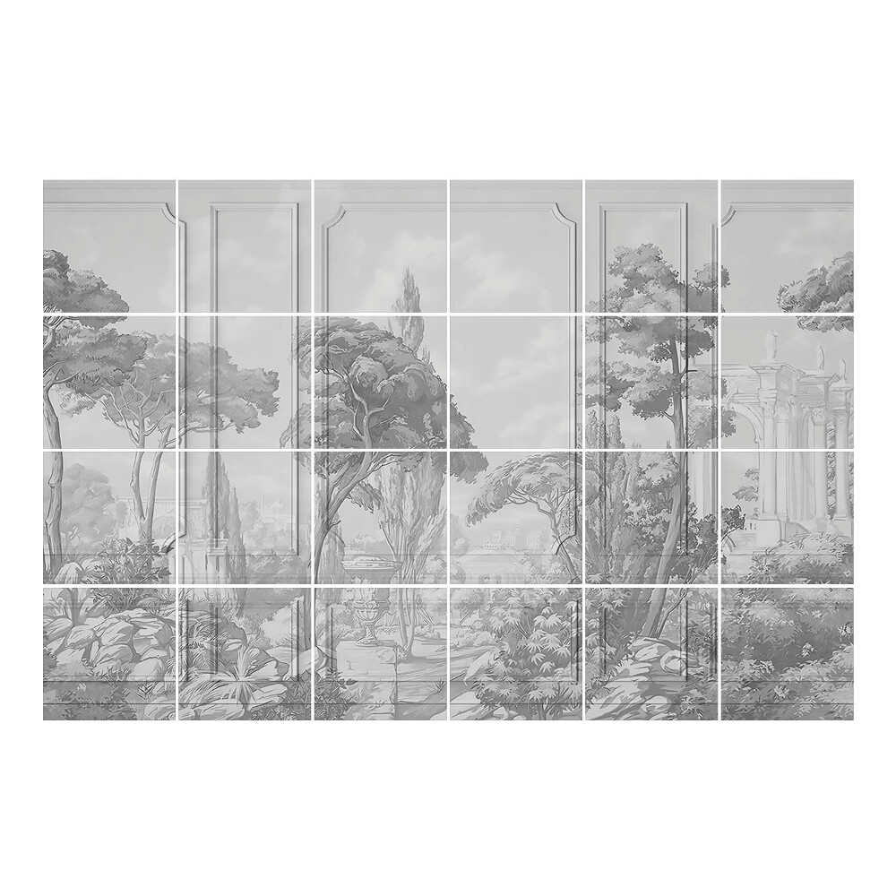 Vízálló csempe fólia Fás táj