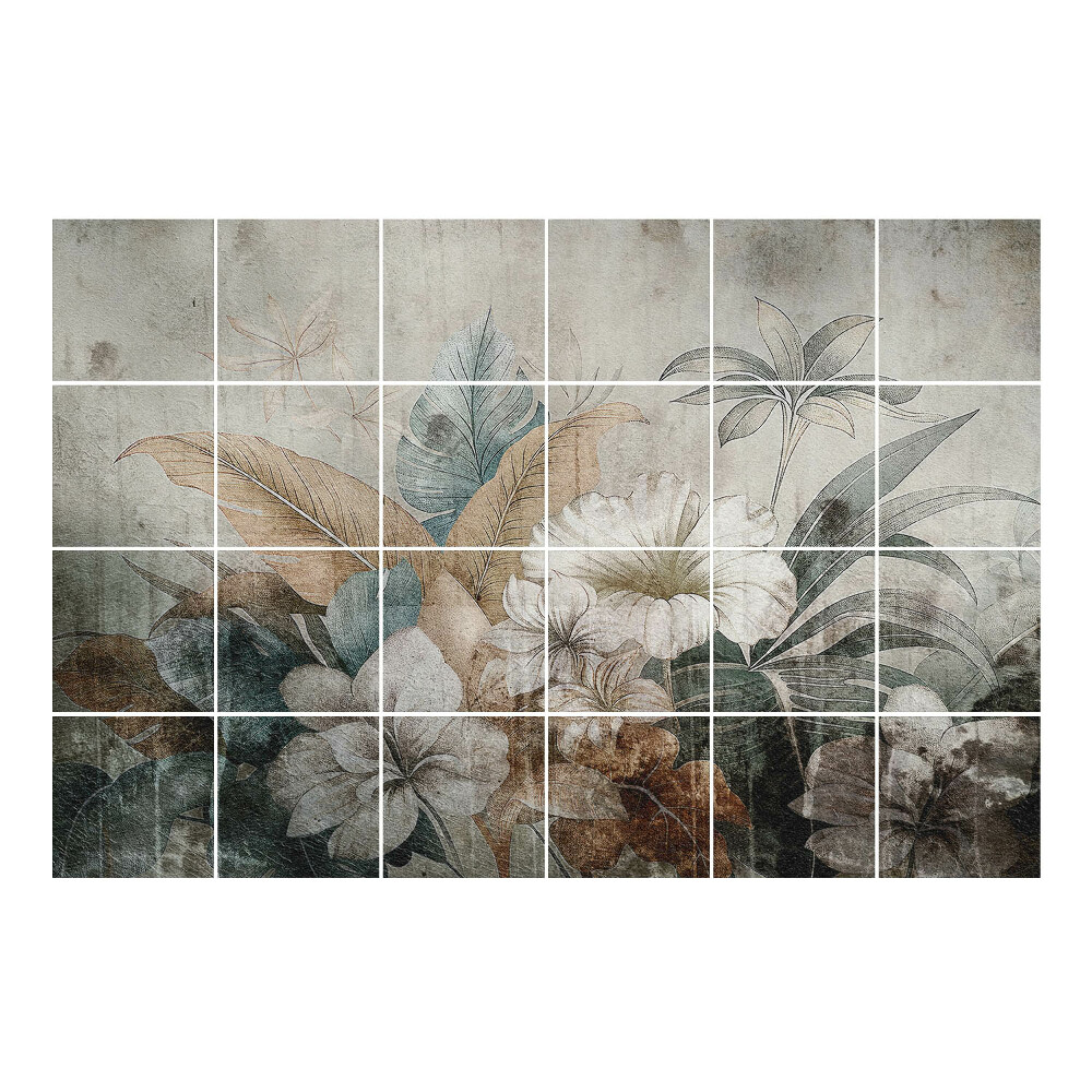 Csempefólia Virágos növényi motívum