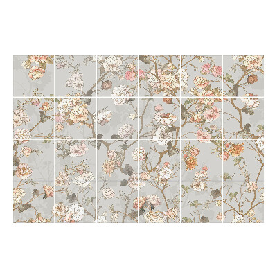 Csempefólia Virágmotívum gallyakban