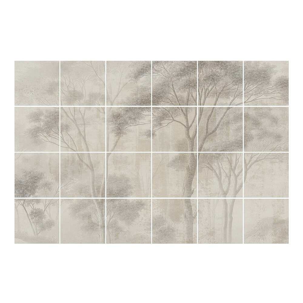 Vízálló csempe fólia Erdő táj fákkal