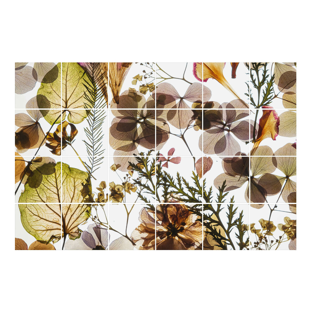 Vízálló csempe fólia Virágos növényi kompozíciók