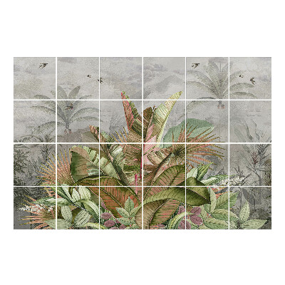 Csempe dekor matrica Trópusi növényzet