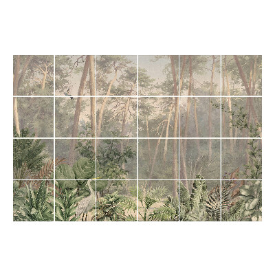 Csempe dekor matrica Titokzatos trópusi erdő