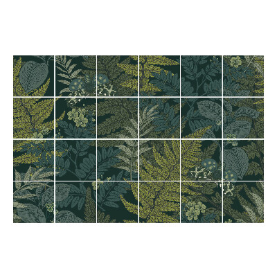 Csempefólia Levelek és pillangók motívuma