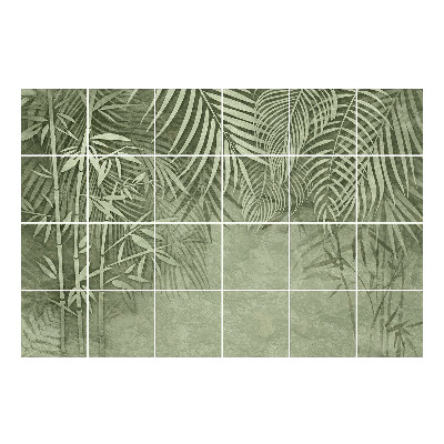 Csempefólia Trópusi levelek a háttérben