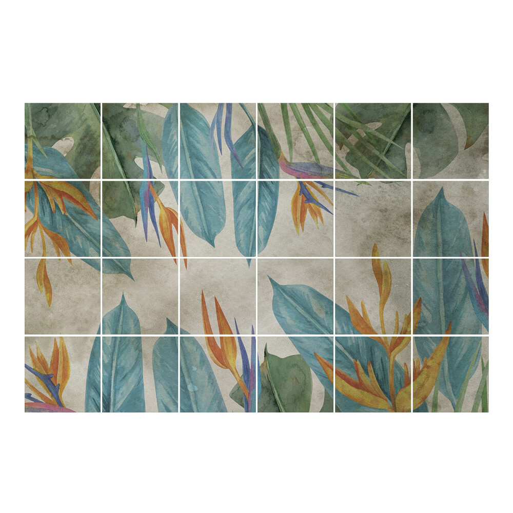 Vízálló csempe fólia Trópusi növényzet