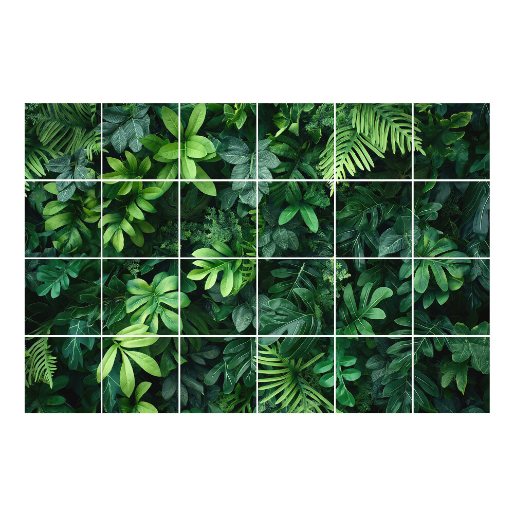 Csempe dekor matrica Buja lombozat háttér