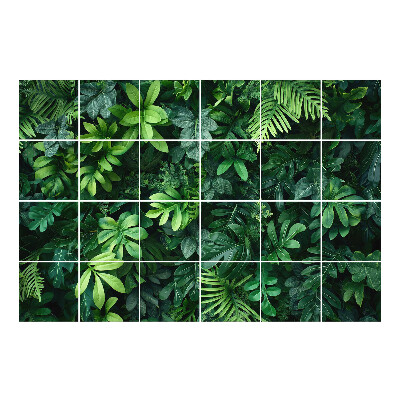 Csempe dekor matrica Buja lombozat háttér