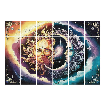 Csempefólia Nap és Hold harmóniában