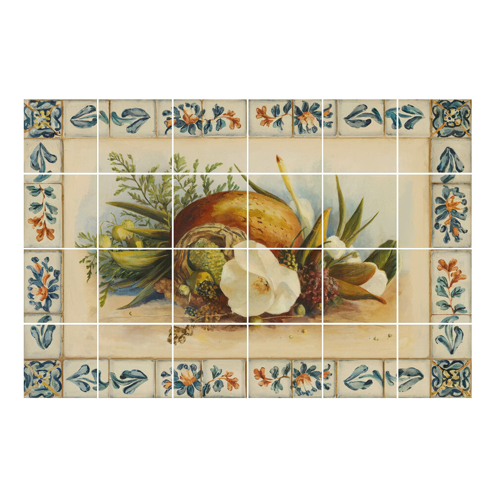 Vízálló csempe fólia Csendélet gyümölcsökkel