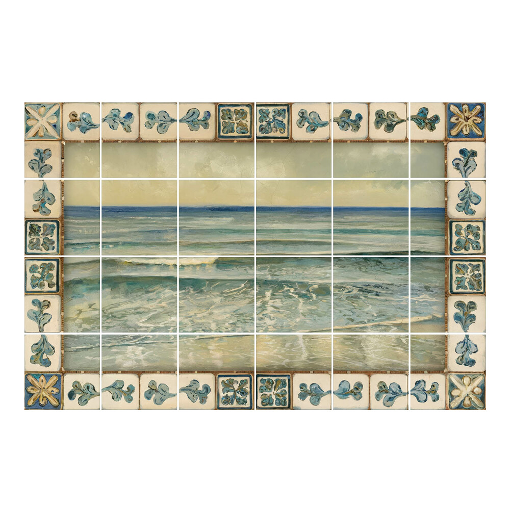 Csempefólia Tengeri hullám a keretben