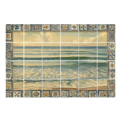 Csempefólia Tengeri tájkép kerettel