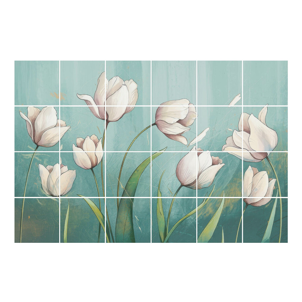 Csempefólia Tulipánok finom kompozícióban