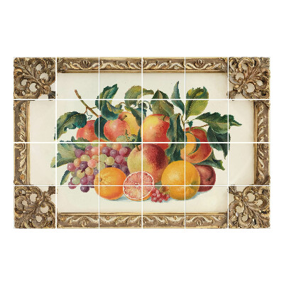 Csempefólia Gyümölcscsokor keretben