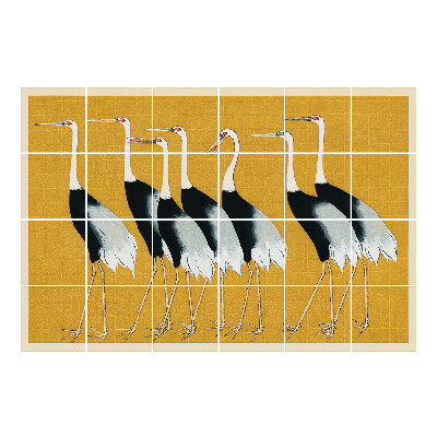 Csempe dekor matrica Darucsapat, japán stílusban