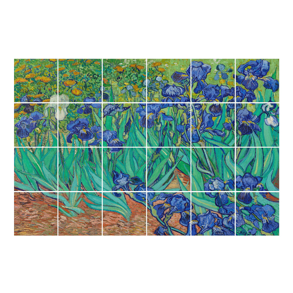 Vízálló csempe fólia Virágok a kertben