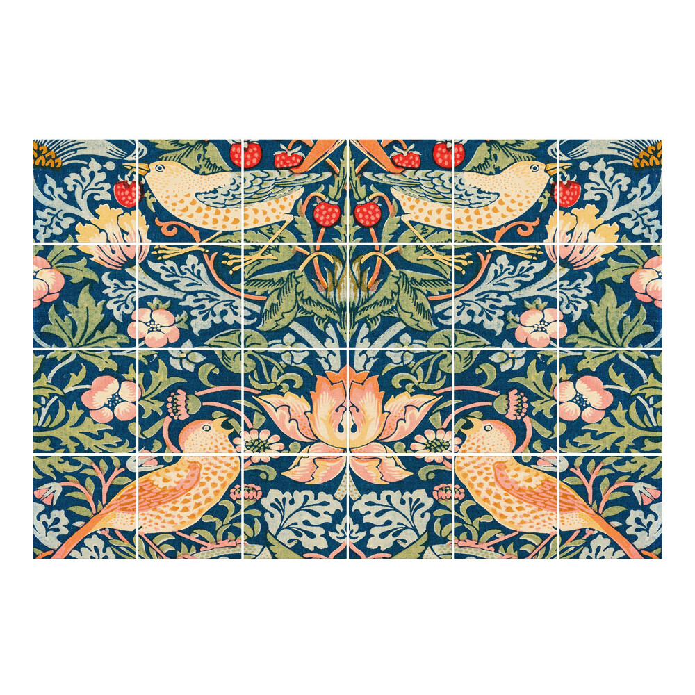 Csempe dekor matrica Az epertolvaj, William Morris