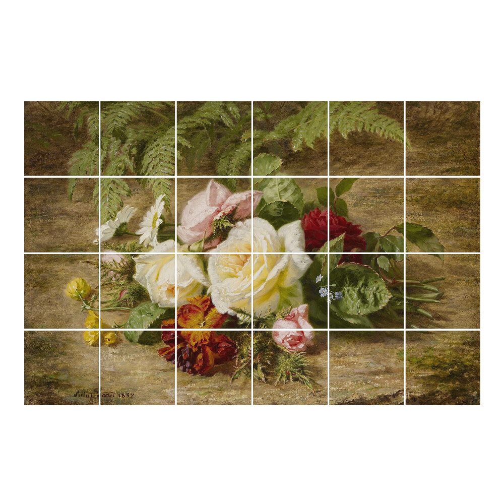 Vízálló csempe fólia Egy virágcsokor a háttérben