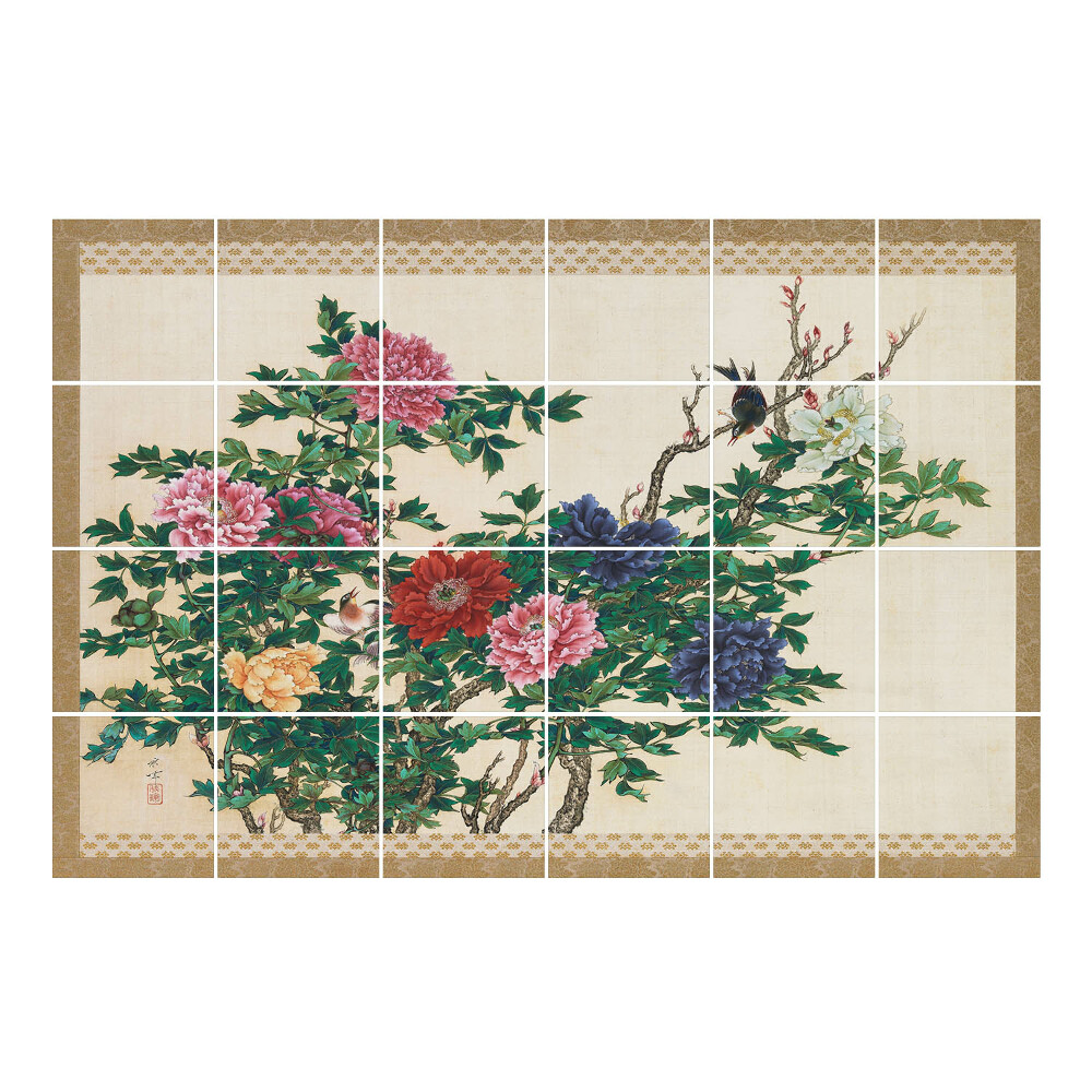 Csempefólia Virágok egy ágon