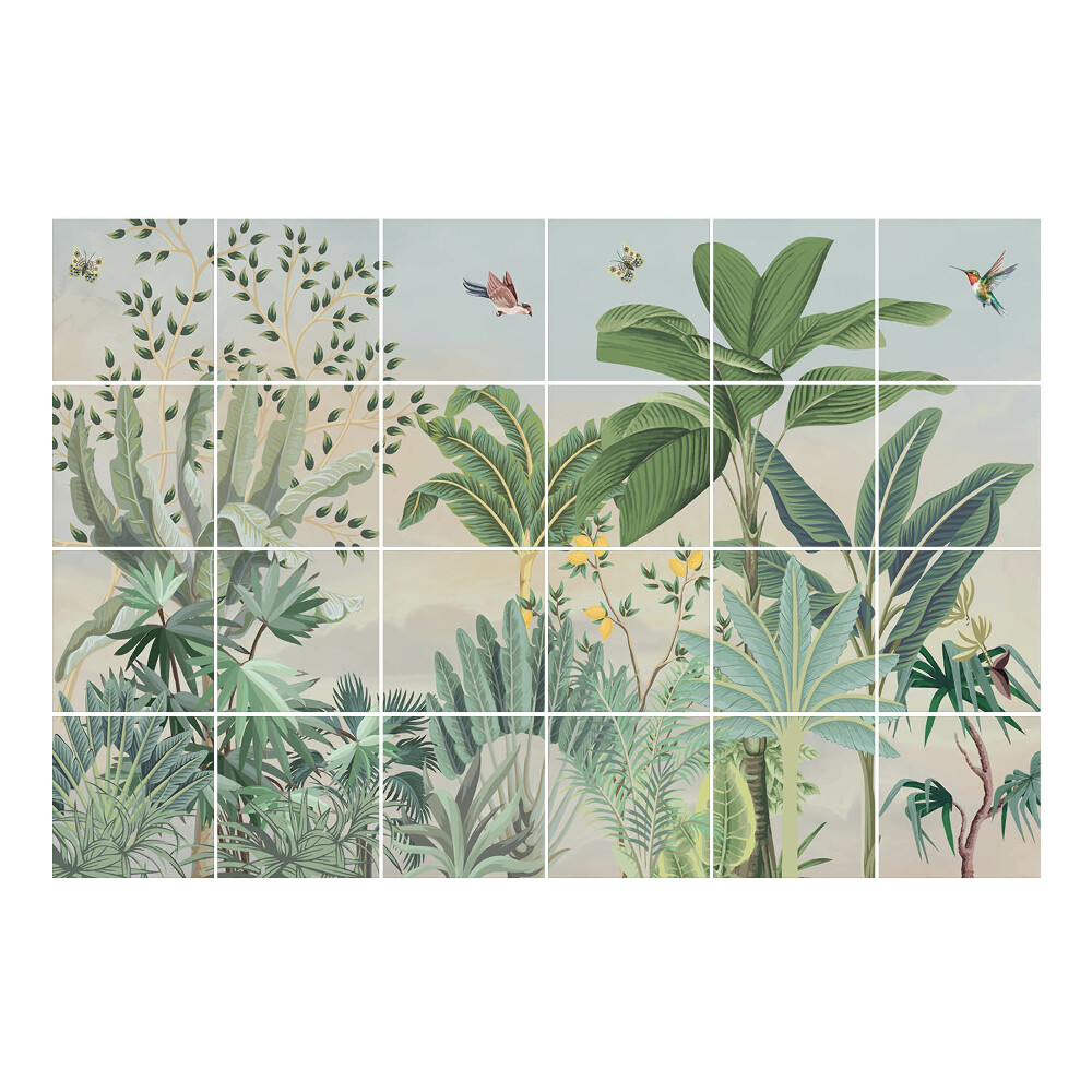 Csempefólia Trópusi növényzet