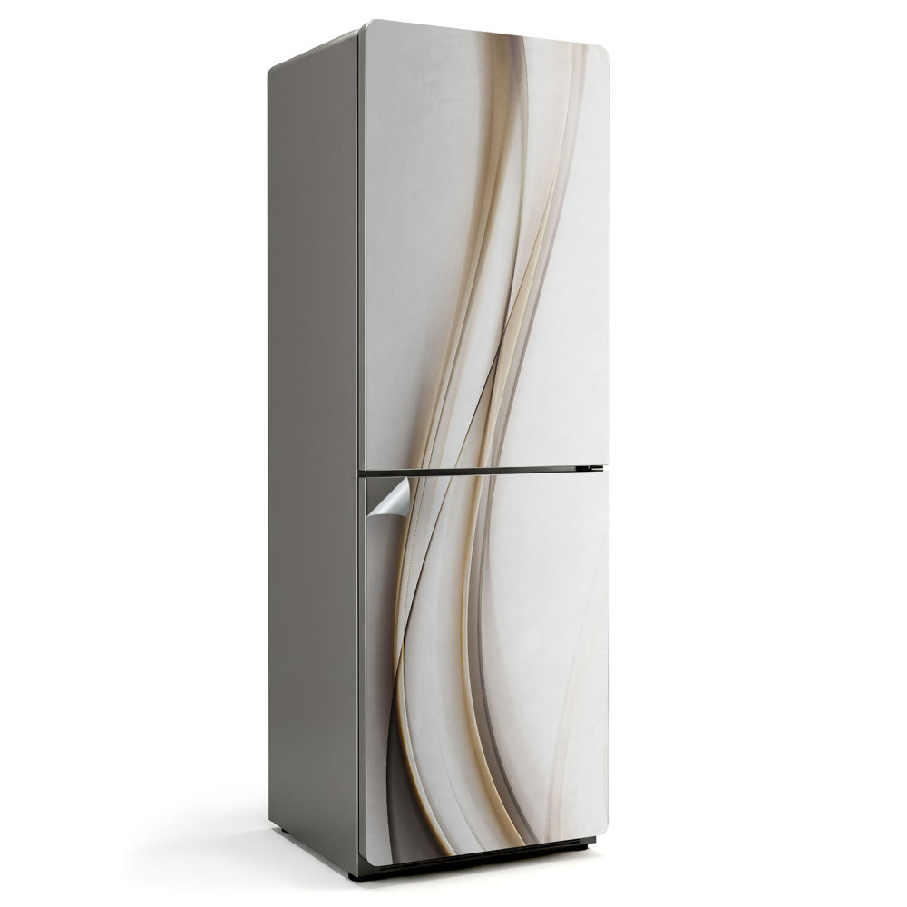 Hűtő matrica Absztrakt vonalak hullámai