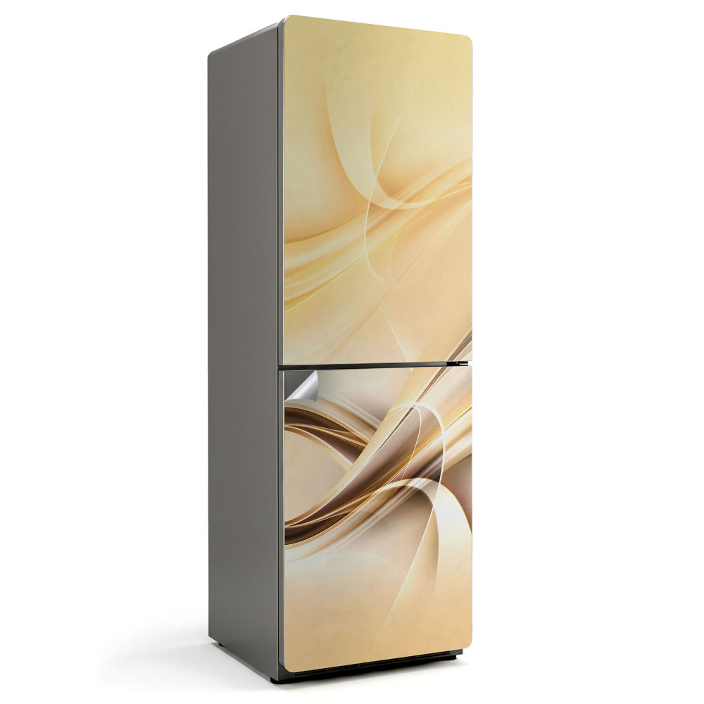 Hűtőszekrényre matrica Absztrakt hullámok és vonalak